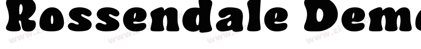 Rossendale Demo字体转换